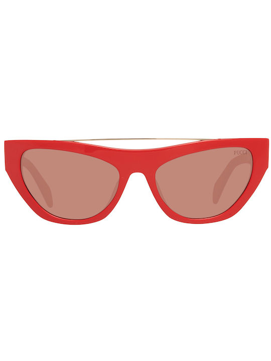 Emilio Pucci Sonnenbrillen mit Rot Rahmen und Rot Linse EP0111 66Y