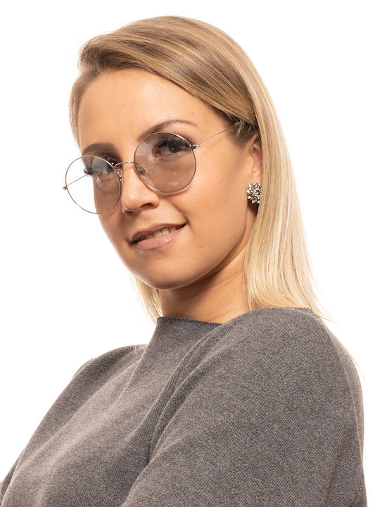 Sting Unisex Sunglasses with Silver Metal Frame and Light Blue Lens SST242 579X