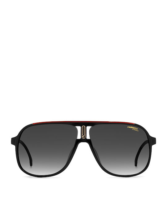 Carrera Men's Sunglasses with Black Horn-Rimmed Frame and Grey Gradient Lens 1047/S OIT9O