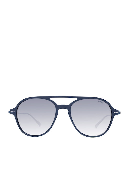 Sting Unisex Sunglasses with Blue Frame and Purple Gradient Lens SST006 0TA5