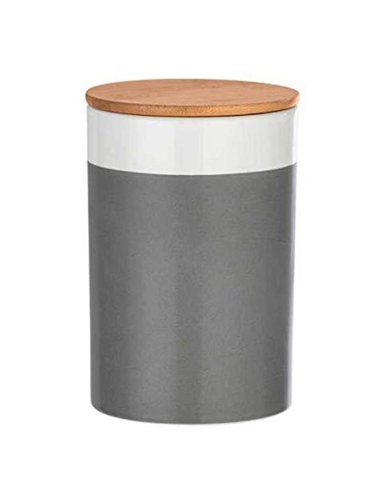 Wenko Malta Wooden General Use Box with Lid Gray 1450ml