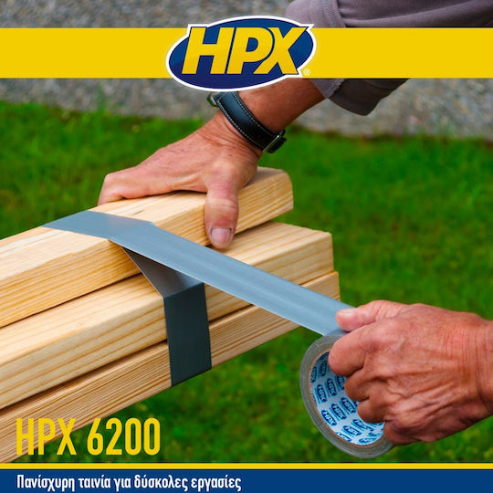 HPX 6200 Blue Αυτοκόλλητη Υφασμάτινη Ταινία Μπλε 25mx48mm