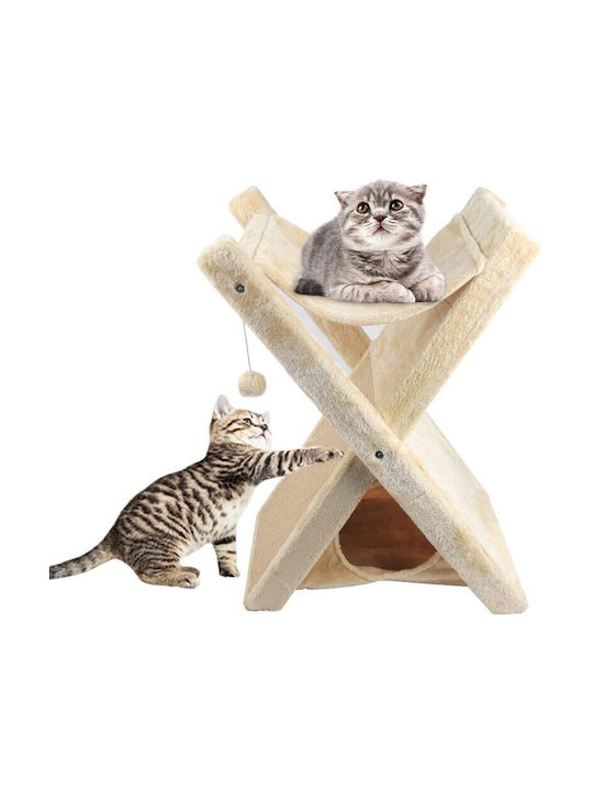 Pawise Cat Tower Kratzbaum Beige 51x36x62cm