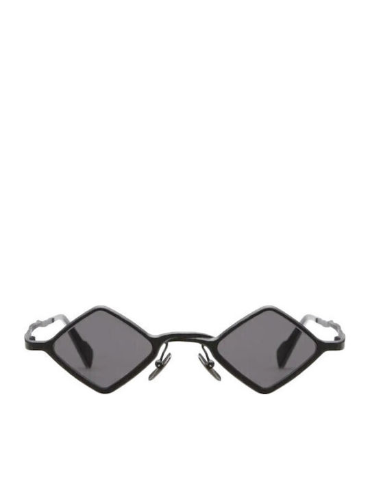 Kuboraum Unisex Sunglasses with Black Frame and Black Lens