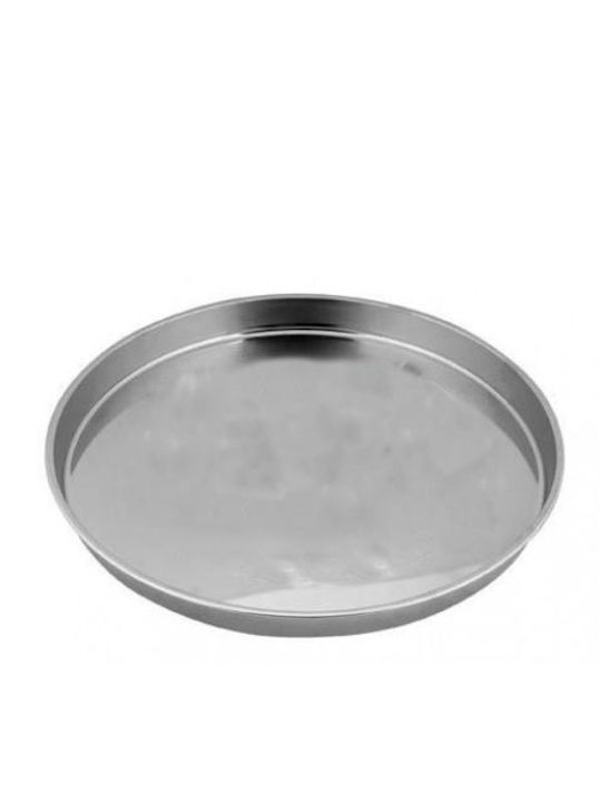 Χελβατζόγλου Aluminum Pita Bread Pan Baking Pan Silver 42cm