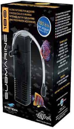 Haquoss Submarine 180 Internal Filter for Aquariums up to 30lt with Performance 180lt/h