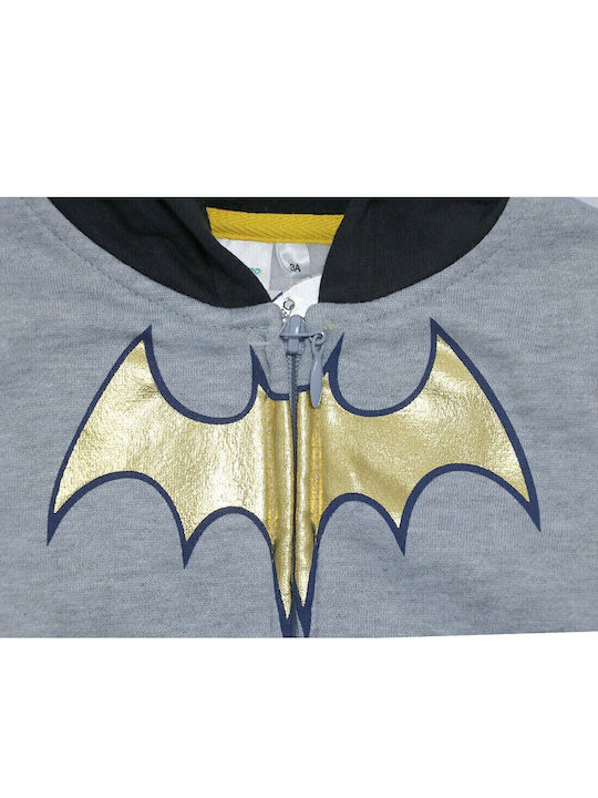 Kids Sweatshirt Cardigan with Hood Black Super Hero Batgirl RH1396A