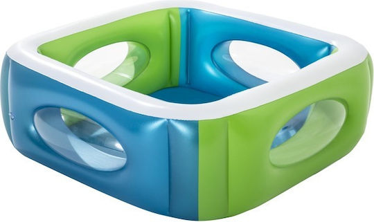 Bestway Children's Square Swimming Pool 565L Inflatable 168x168x56cm Green