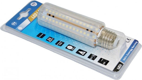 LED Glühbirne 20W 130mm für E27 Färbetemperatur Kühles Weiß 1800lm