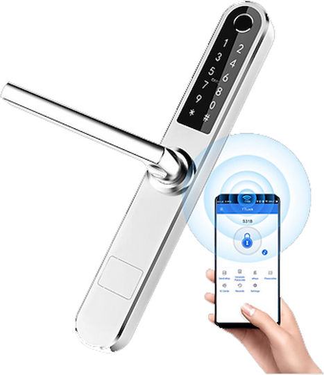 Liliwise Elektronisches Schloss S31B in Farbe Gray mit Verbindung Bluetooth
