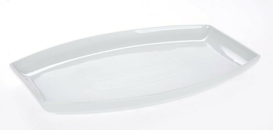 Cryspo Trio Marriot Serving Platter Rectangular made of Porcelain White 40x28cm