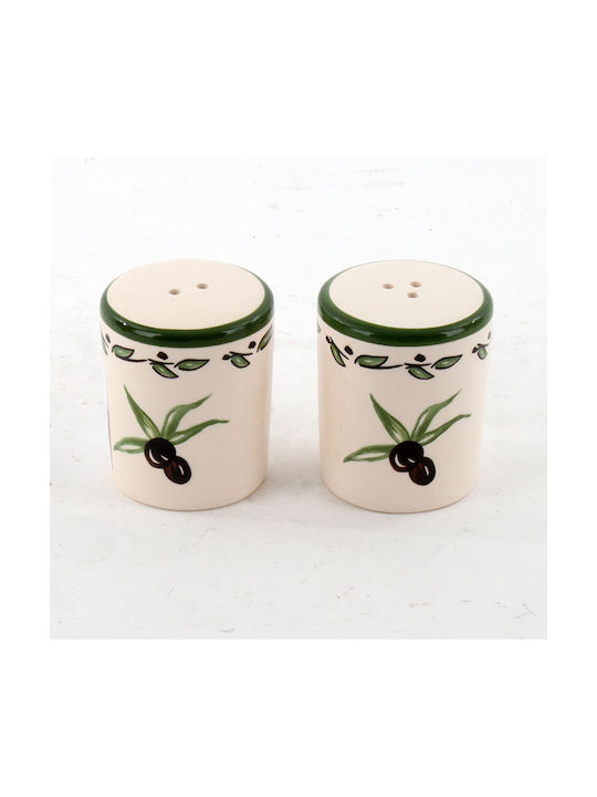 Inart Set Salt & Papper Shaker Ceramic 2pcs