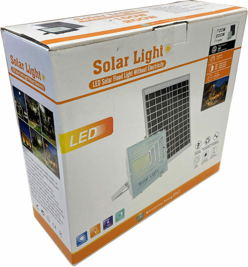 Lampă Solară Drumul 90W Alb Rece 6000K cu Senzor de Mișcare, Fotocelulă și Telecomandă IP65