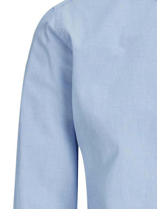 Jack & Jones Herrenhemd Langärmelig Baumwolle Cashmere Blue