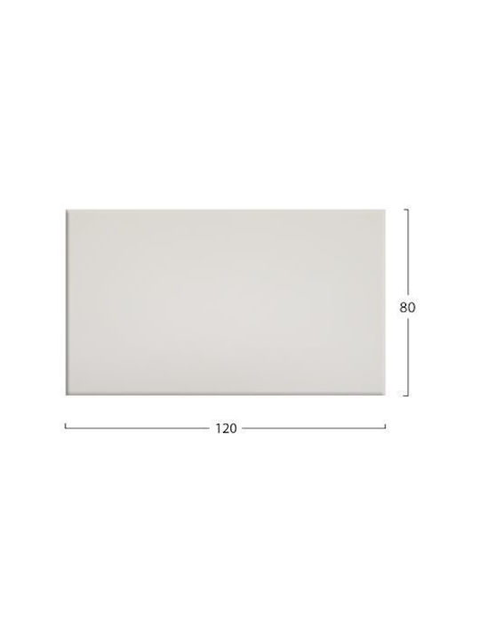 HomeMarkt 101 Rectangular Table Surface Werzalit in White Color 120x80x3.5cm HM5630.02 1pcs