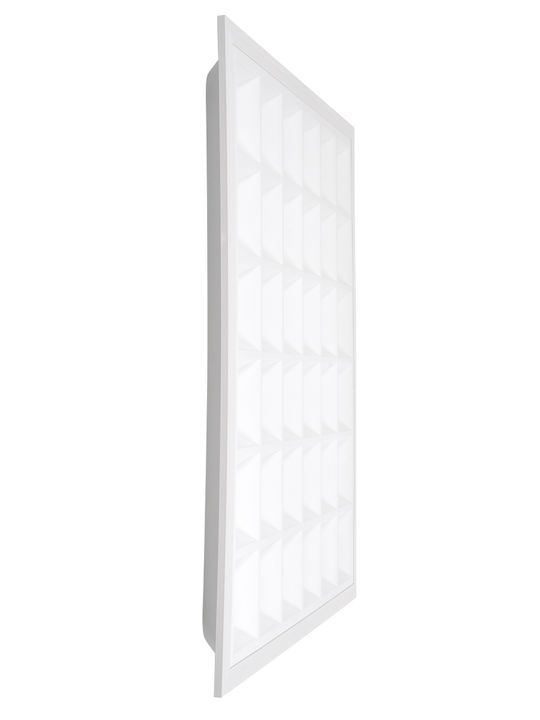 GloboStar Zeus Square Recessed LED Panel 48W with Warm White Light 2700K 60x60cm