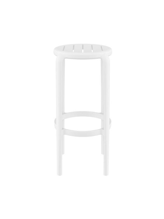 Stool for Bar Outdoor Tom 75 White 36x36x75cm
