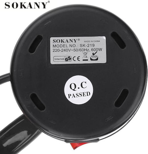 Sokany SK-219 Electric Greek Coffee Pot 600W with Capacity 500ml Grey