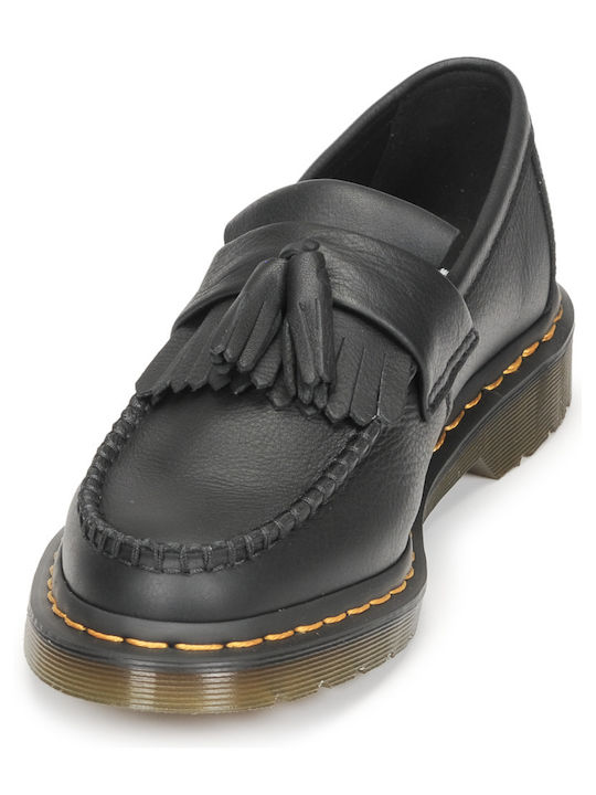Adrian Virginia Δερμάτινα Γυναικεία Loafers σε Μαύρο Χρώμα