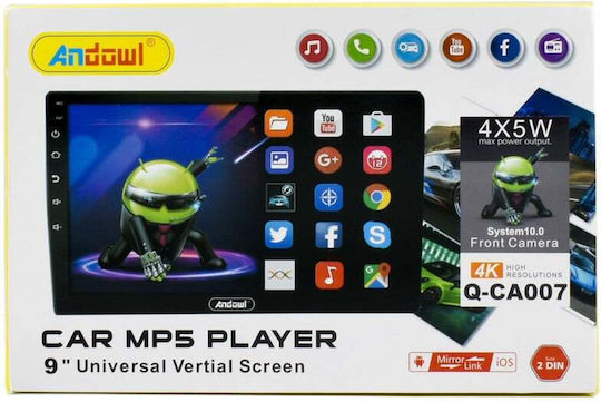 Andowl Qca007 Ραδιόφωνο Αυτοκινήτου 1 DIN (Bluetooth/USB)
