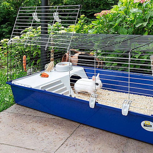 Ferplast Cage Rabbit 120 Клетка за гризачи Клетка за гризачи - синя 118x58.5x49.5см