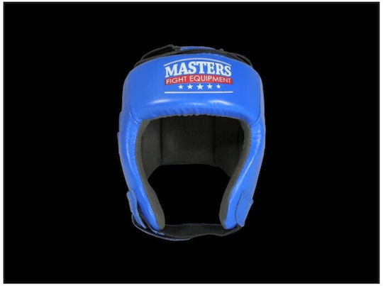 Sport Masters KTOP1 Κάσκα Πυγμαχίας Ενηλίκων Aνοιχτού Τύπου Δερμάτινη Μαύρη