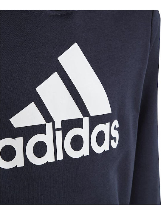 Kids Sweatshirt with Hood and Pockets Navy Blue Big Essentials