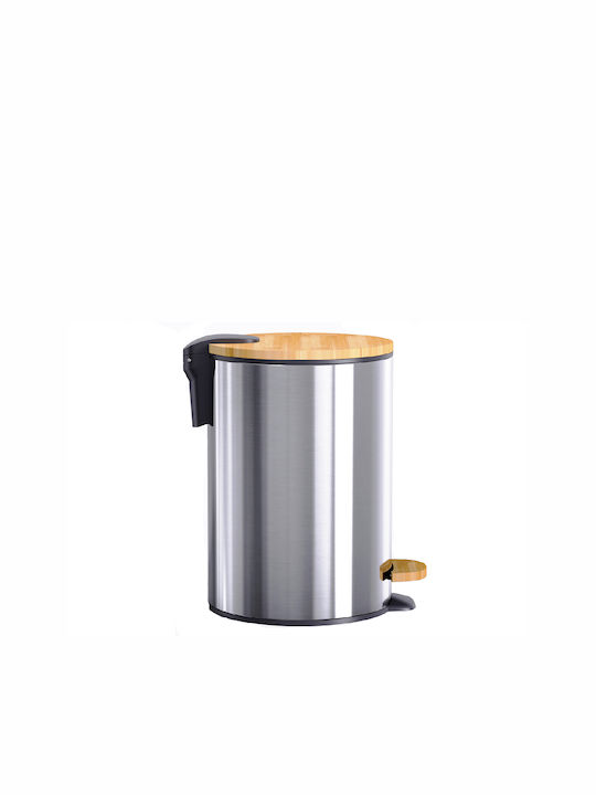 Marva 812021 Metallic Bathroom Basket 5lt Silver
