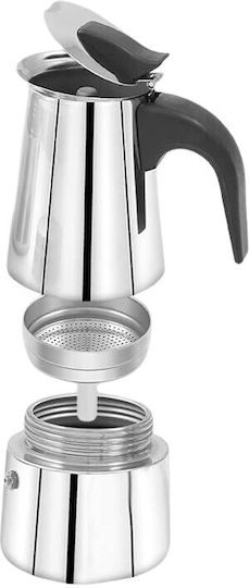 Maestro Cafetieră Pentru Plită Espresso 2 Căni Inox Argintiu