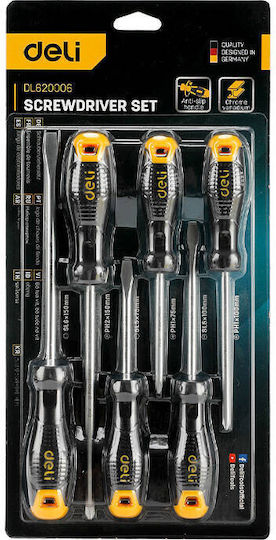 Deli Set Precision Screwdrivers with 6 Interchangeable Tips