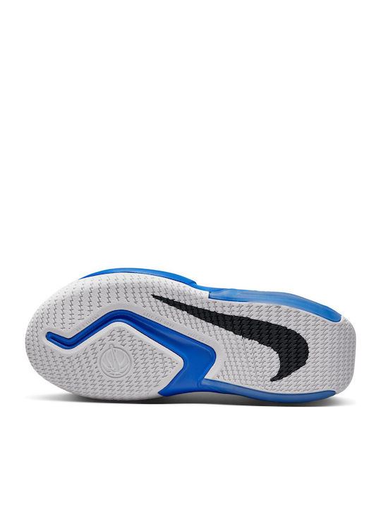 Zoom Crossover Kinder Sportschuhe Basketball mit Schnürsenkeln Blau