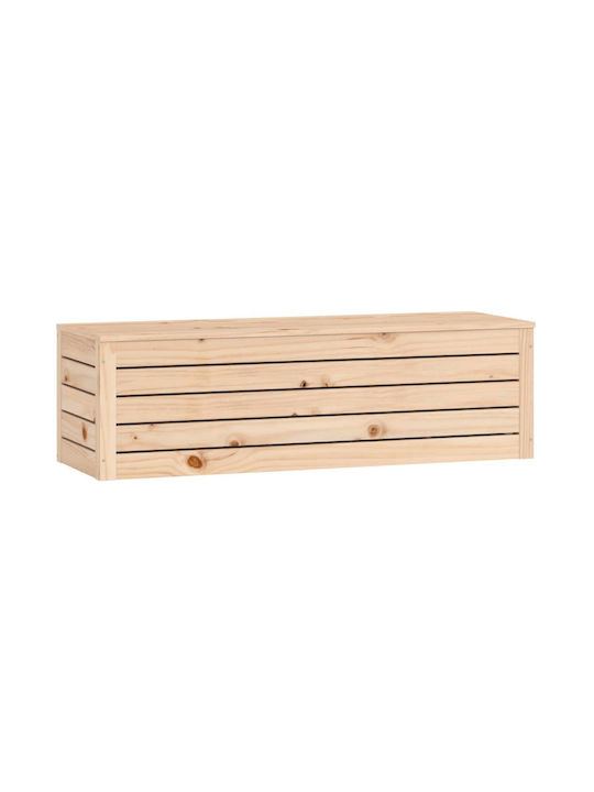 vidaXL Декоративна куфар Дърво Кафяв 109x36.5x33бр