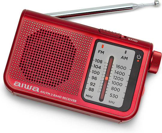 Aiwa RS-55 Mini Radio Battery Red