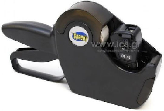 Printex Μηχανικός Ετικετογράφος Χειρός Μονός σε Μαύρο Χρώμα