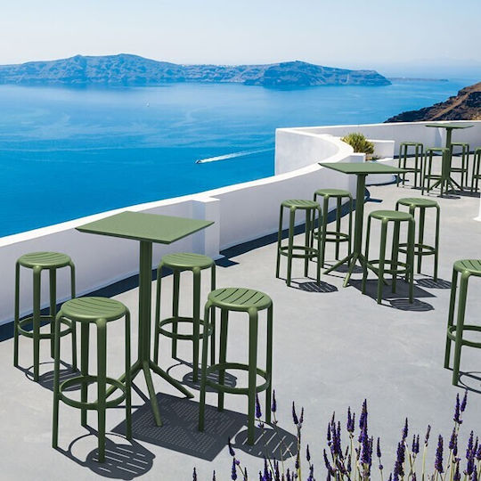 Σκαμπό Μπαρ από Πολυπροπυλένιο Tom 288 36x36x75cm Σκαμπό Μπαρ από Πολυπροπυλένιο Tom 288 36x36x75cm