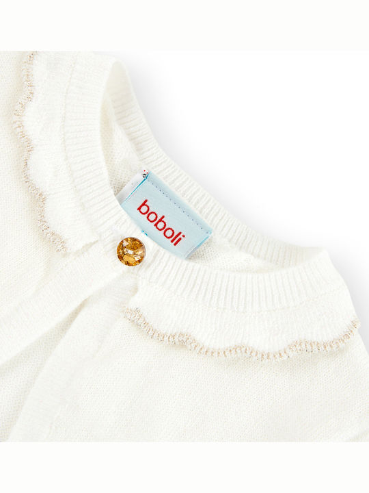 Kinderbolero Baumwolle Weiß