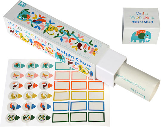 Rex London Sticker Height Rod Wild Wonders Multicolour