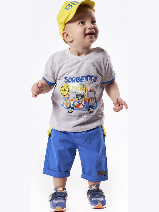 Kids' Set with Shorts Summer 2pcs Gray
