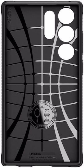 Spigen Rugged Armor Back Cover Σιλικόνης 2mm Matte Black (Galaxy S23 Ultra)