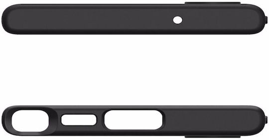 Spigen Liquid Air Back Cover Silicone Matte Black (Galaxy S23 Ultra)