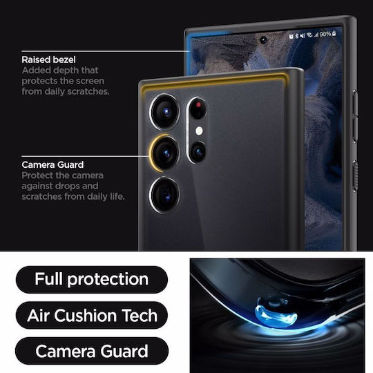 Spigen Ultra Hybrid Back Cover Plastic 2mm Frost Black (Galaxy S23 Ultra)