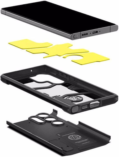 Spigen Tough Armor Back Cover Plastic 2mm Black (Galaxy S23 Ultra)