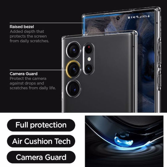 Spigen Liquid Crystal Back Cover Σιλικόνης Διάφανο (Galaxy S23 Ultra)