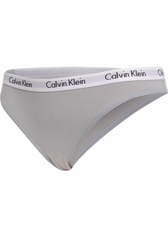 Calvin Klein Γυναικεία Slip 3Pack Mint-Creme-Magenda