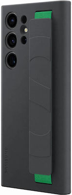 Samsung Grip Back Cover Σιλικόνης Μαύρο (Galaxy S23 Ultra)