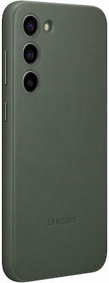 Samsung Leather Case Back Cover Δερμάτινο Πράσινο (Galaxy S23+)