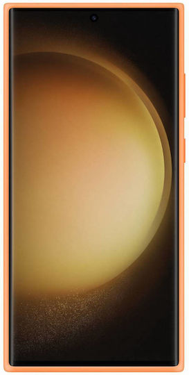 Samsung Back Cover Σιλικόνης Πορτοκαλί (Galaxy S23 Ultra)