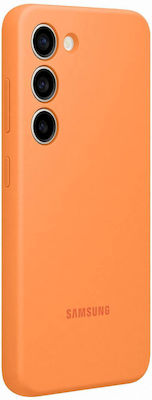 Samsung Silicone Cover Back Cover Σιλικόνης Πορτοκαλί (Galaxy S23)