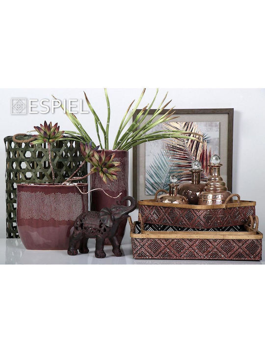 Metallic Decorative Basket 45x45cm Espiel