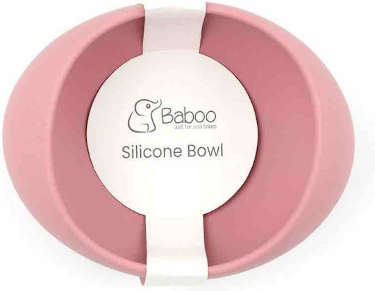 Baboo Baby Food Bowl made of Silicone Pink